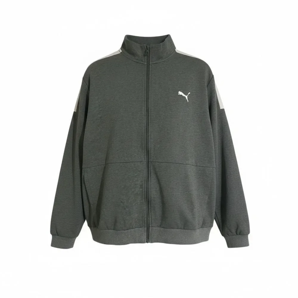 Puma Men's Dark Gray Zip-Up Sweater